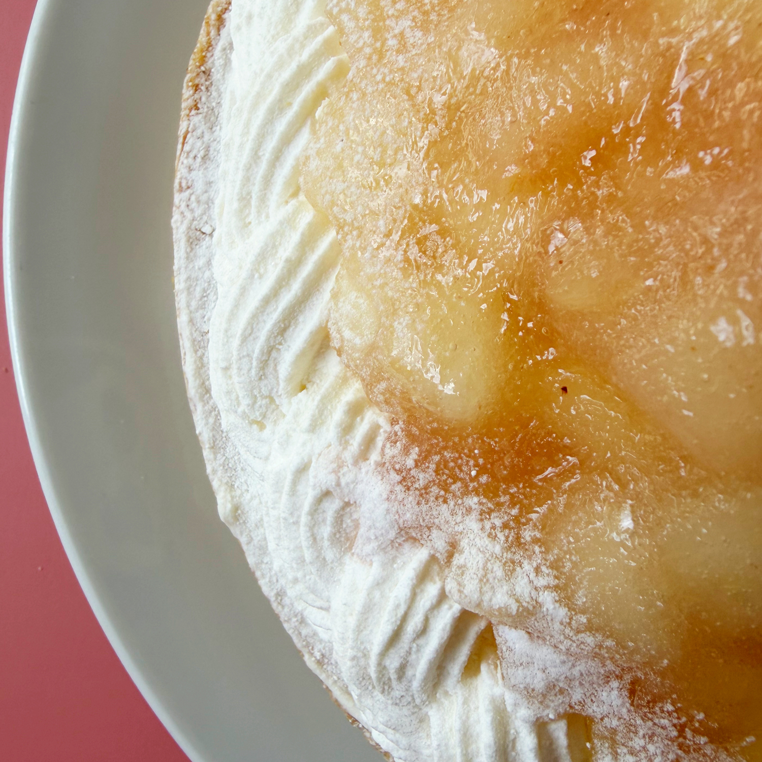 バースデー専用 プレート付き 桃のチーズタルト