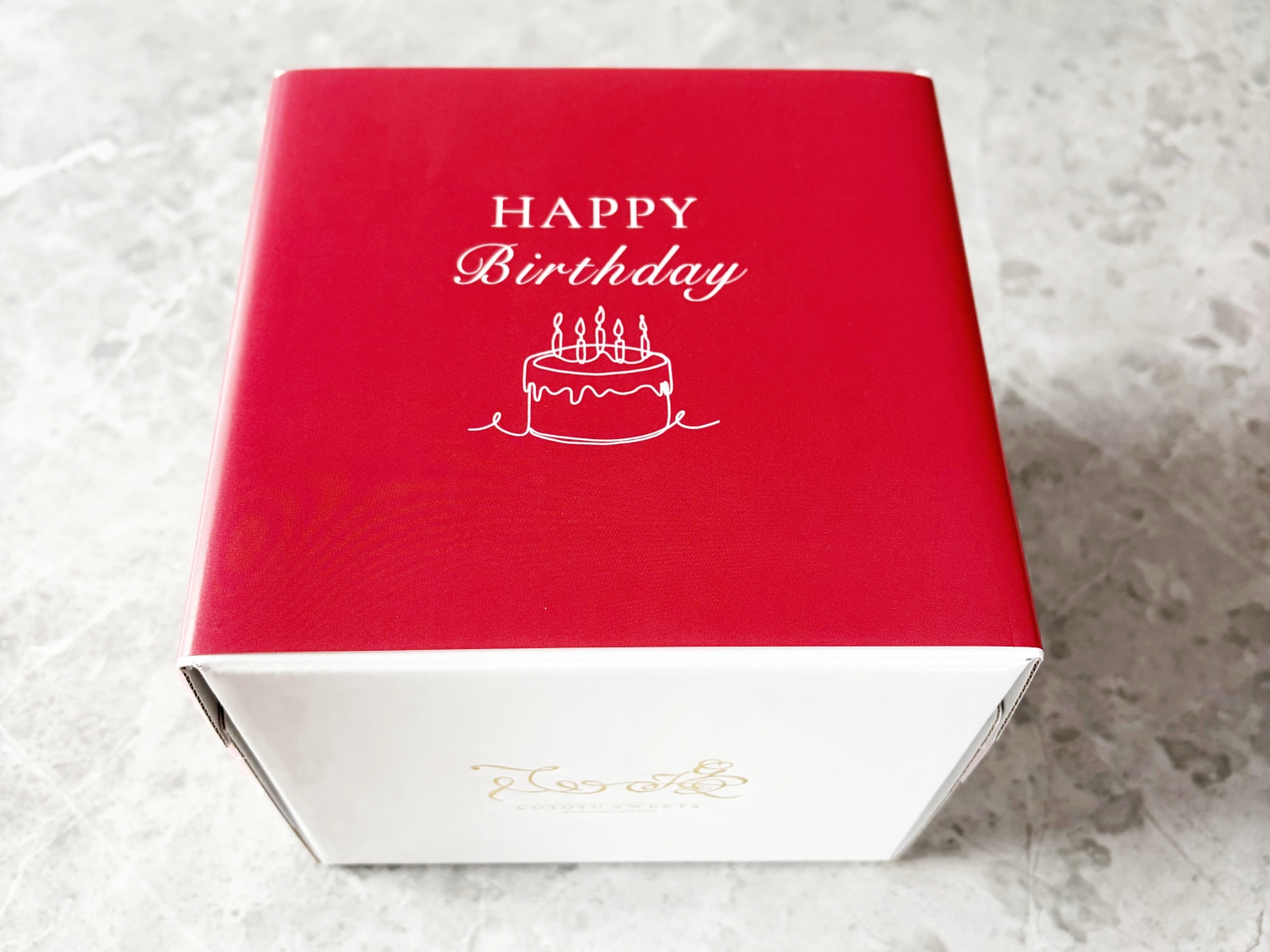 バースデー専用 プレート付き 桃のチーズタルト