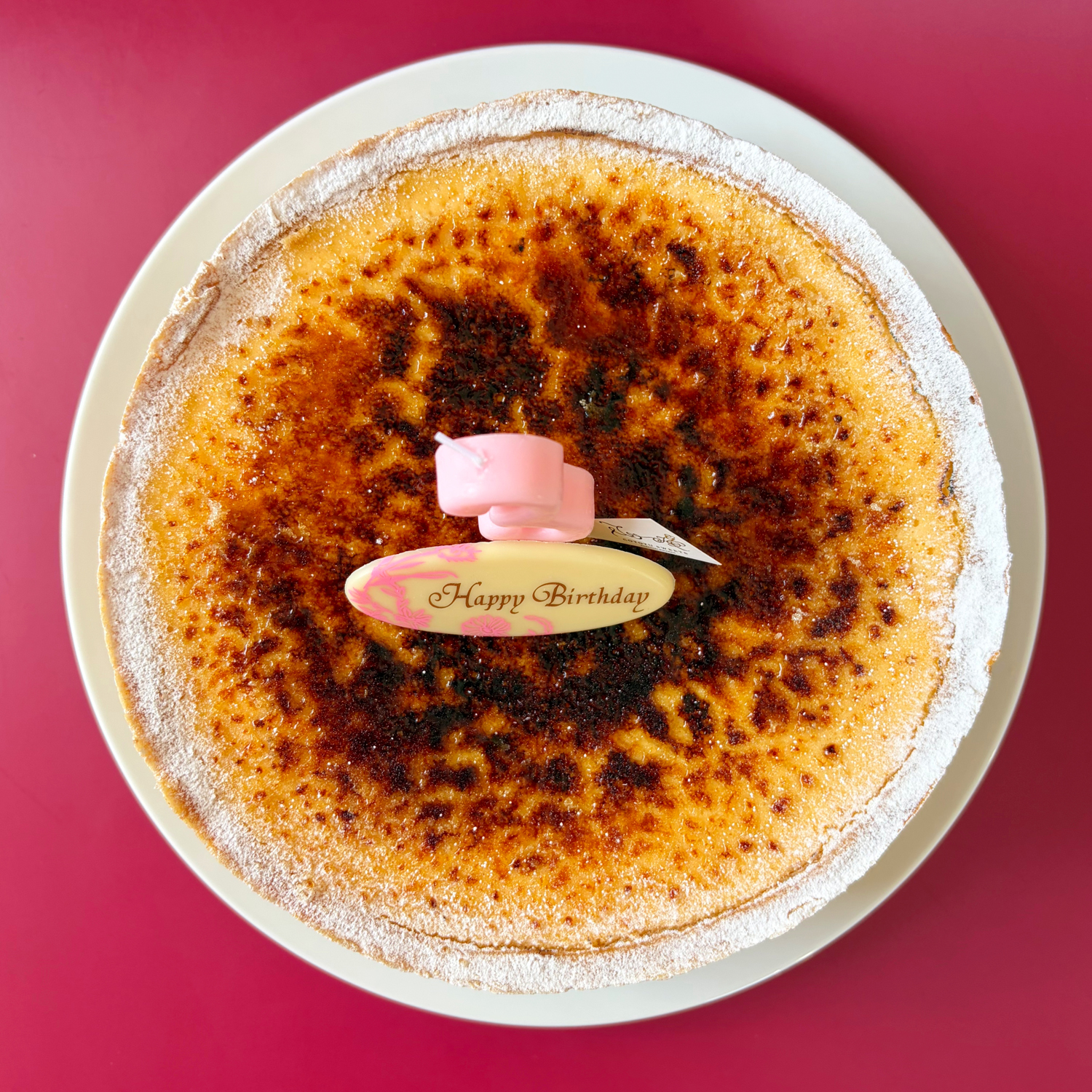 バースデー専用 プレート付き キャラメルチーズタルト