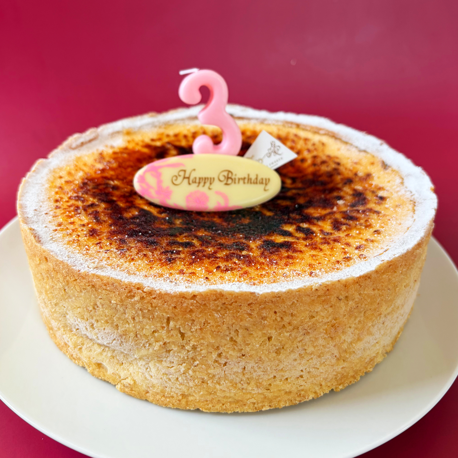バースデー専用 プレート付き キャラメルチーズタルト
