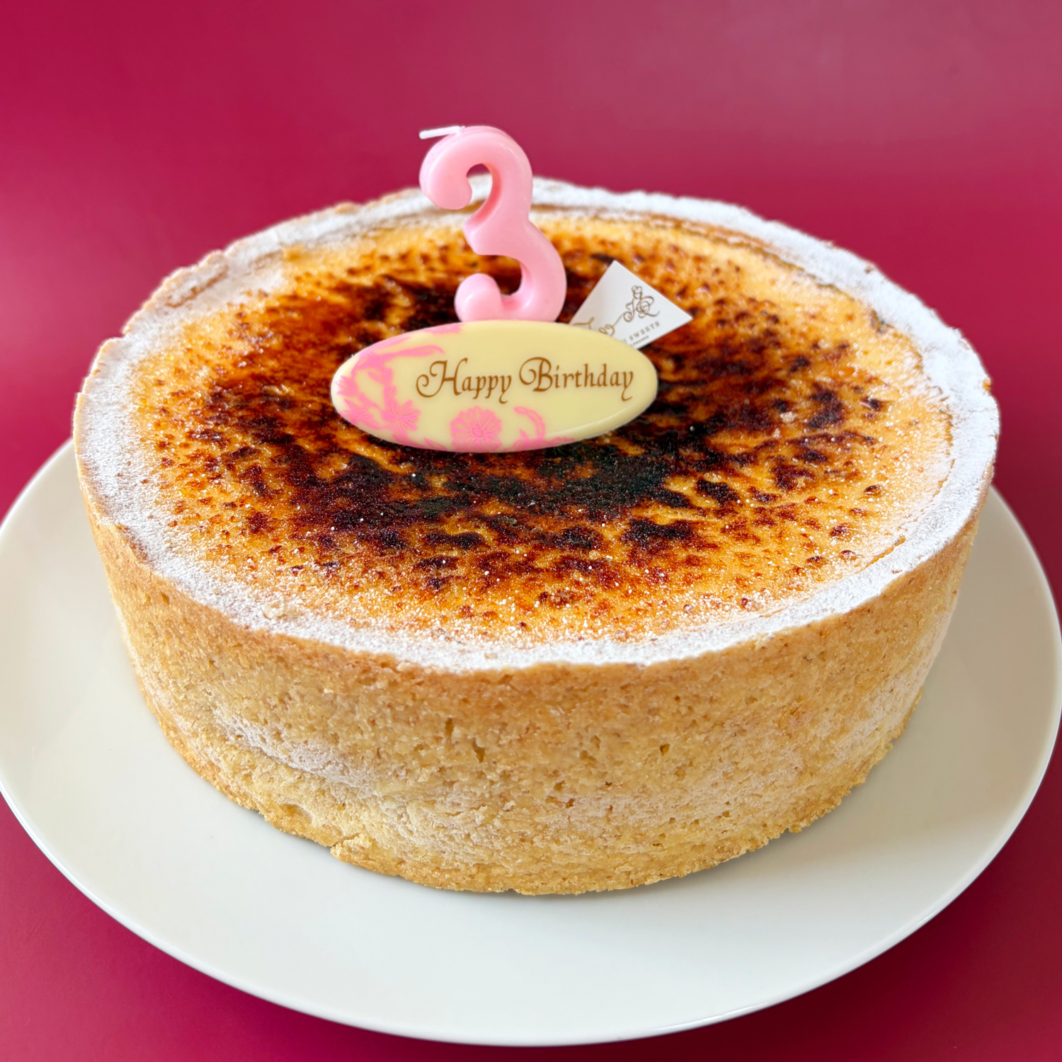 バースデー専用 プレート付き キャラメルチーズタルト