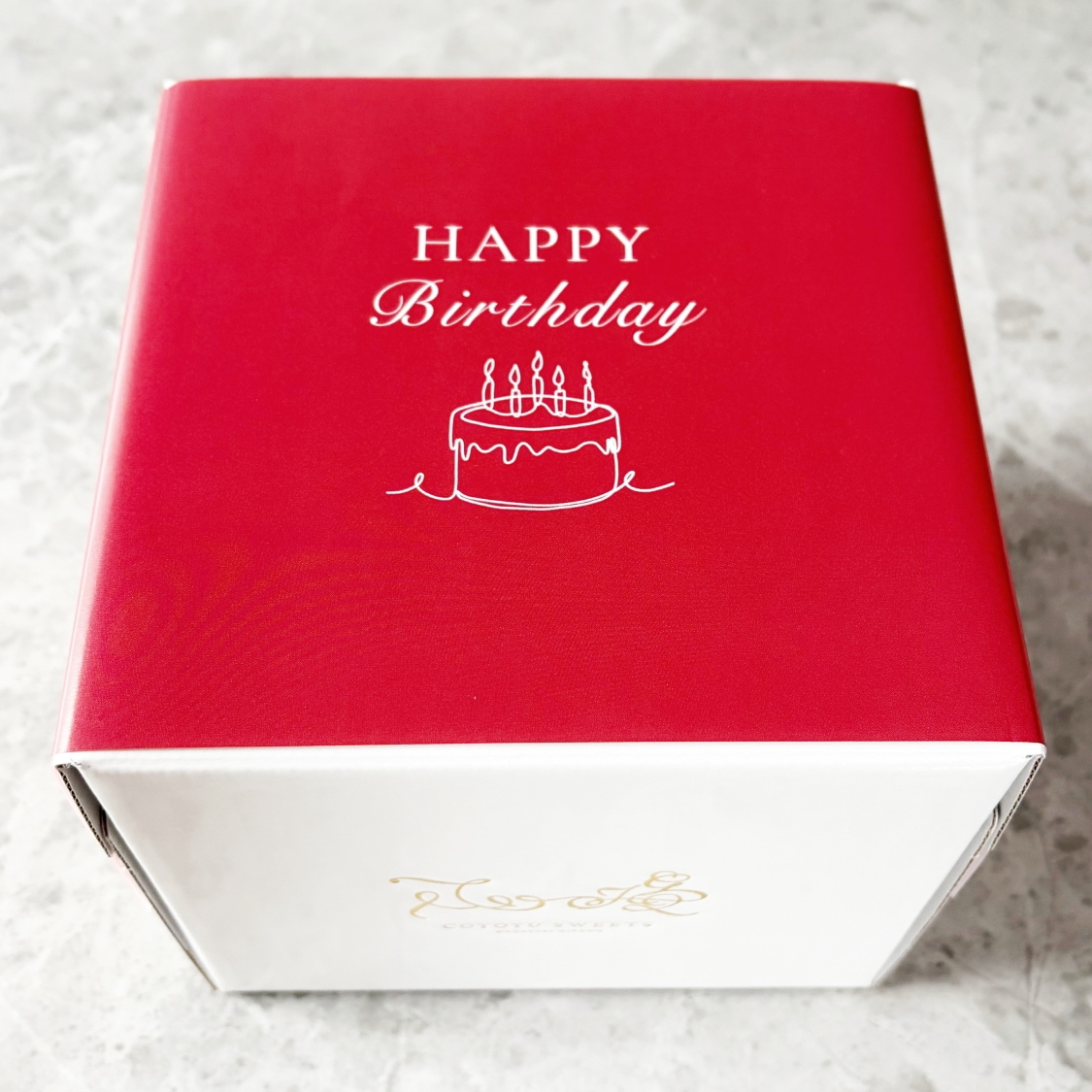 バースデー専用 プレート付き ラフランスのホワイトローズタルト