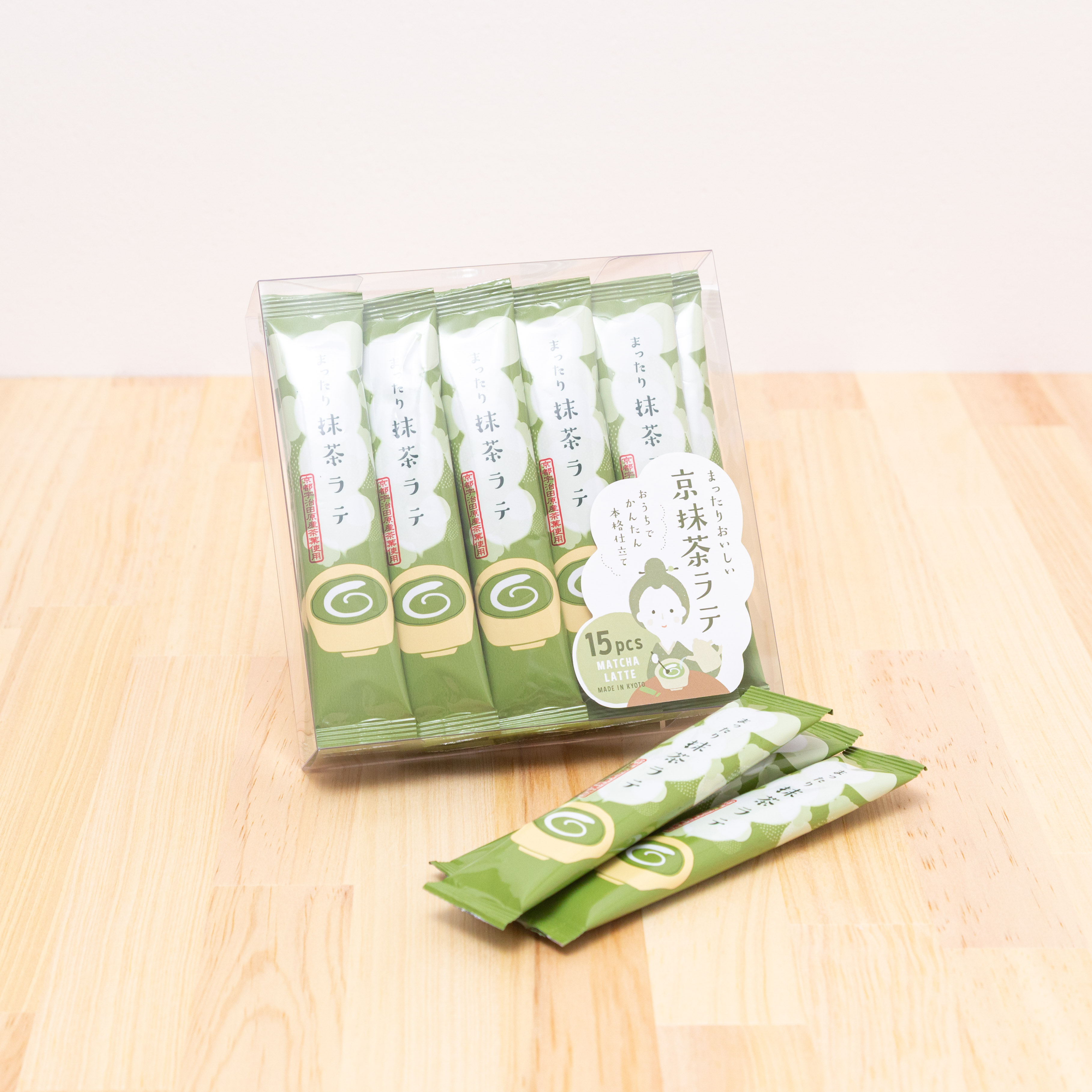 お家でオフィスで！まったりおいしい京抹茶ラテ｜スティックタイプたっぷり15袋セット