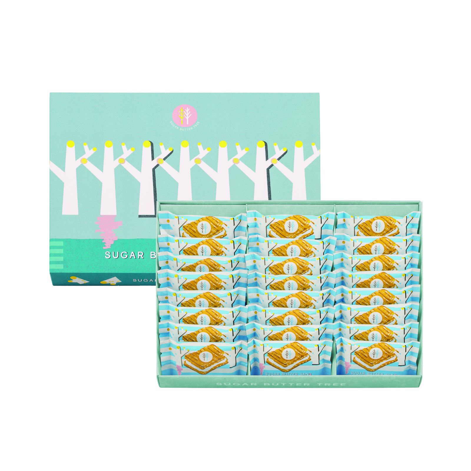 シュガーバターサンドの⽊　24個入