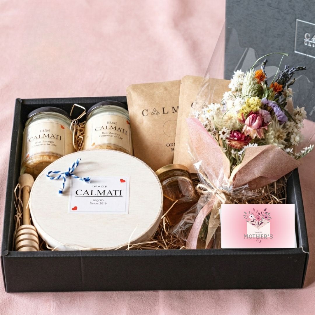 【母の日ギフト】ドライフラワーブーケとスイーツのセット「ハッピーボックス」