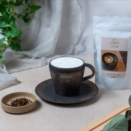 【ちょっと贅沢な、おうちカフェ】三ツ星ラテ2種セット（ほうじ茶200g、安納芋200g）