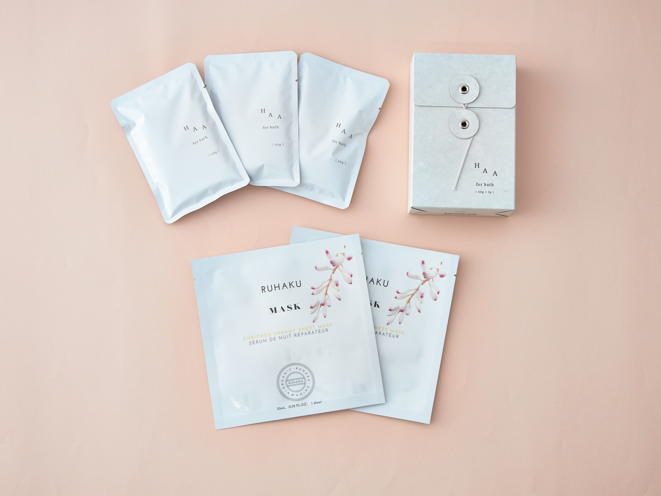 【BOX付き】入浴剤「HAA」＆フェイスパックセット