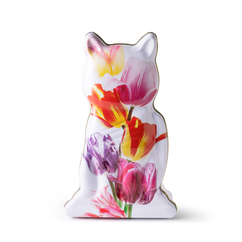 〈母の日ボックス＋カーネーション〉選べるお花柄の猫缶チョコ