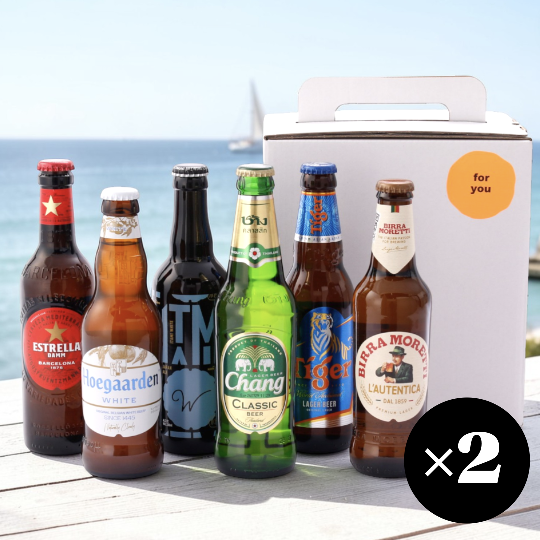 世界6カ国のホワイト＆ラガービール飲み比べセット（12本入）