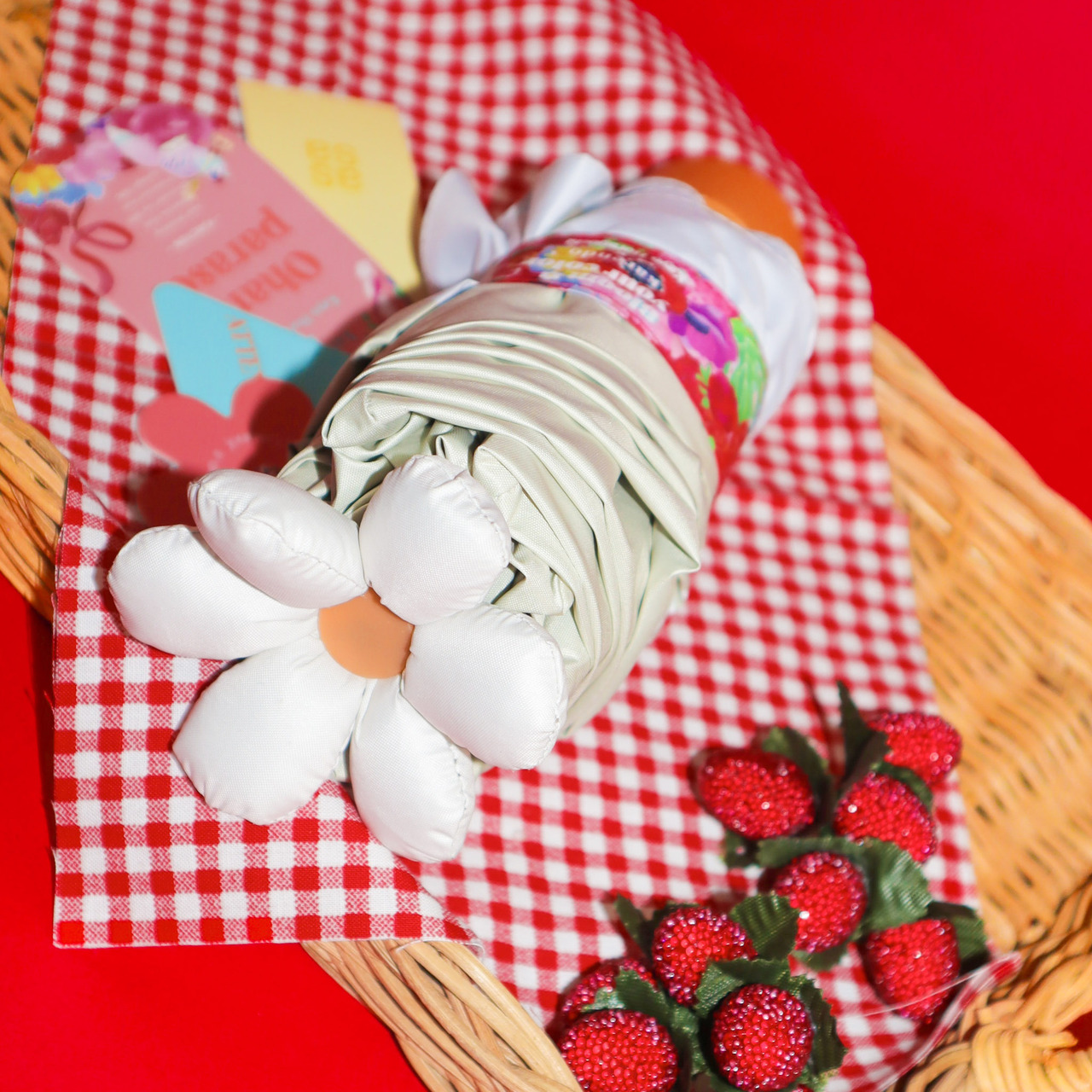 【母の日】お花パラソル karendo×ホラグチカヨ コラボ＆フラフル 母の日カーネーションケース付きset