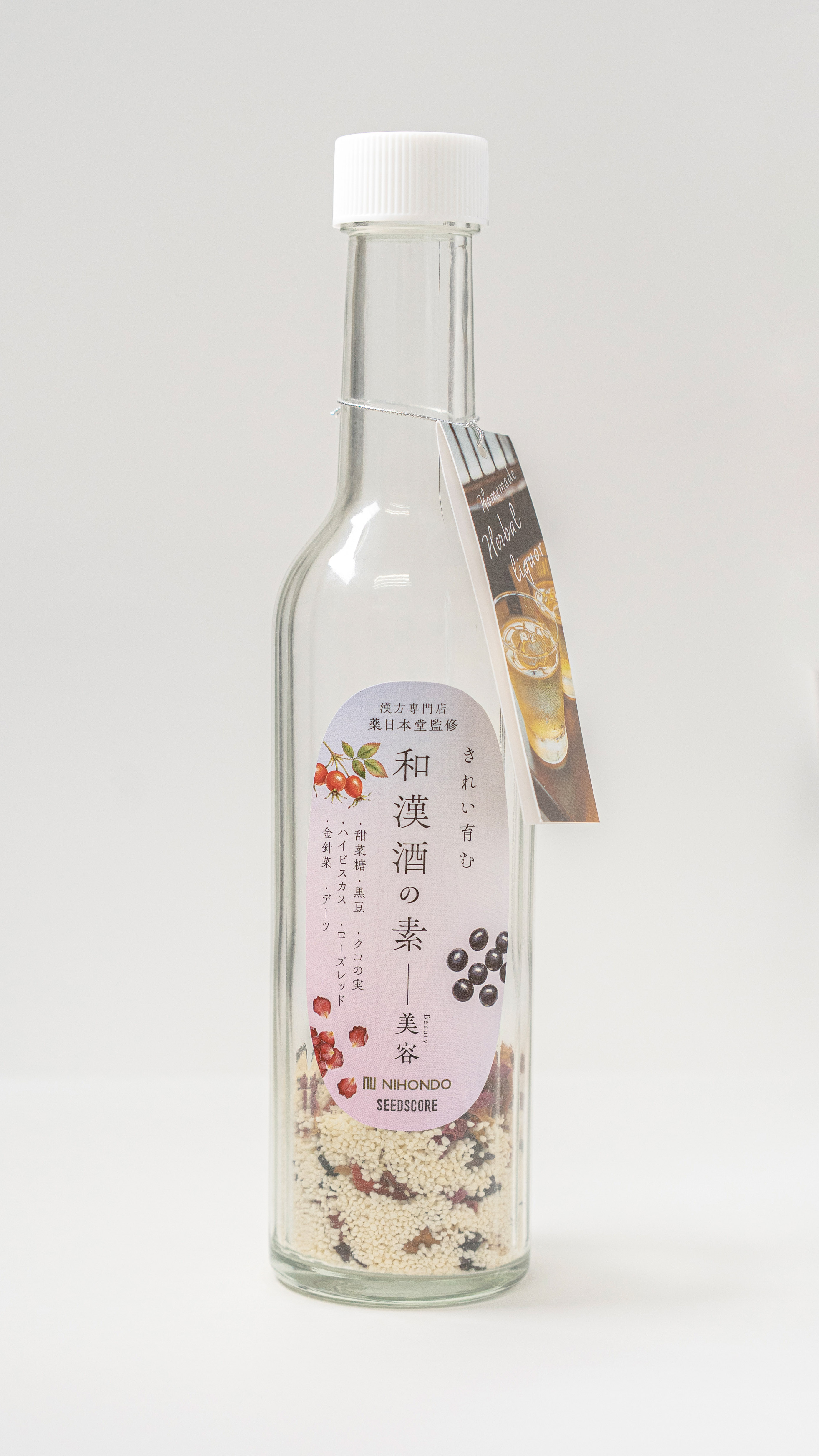 プリザーブドフラワーと美容と健康(和漢酒&和漢茶)セット