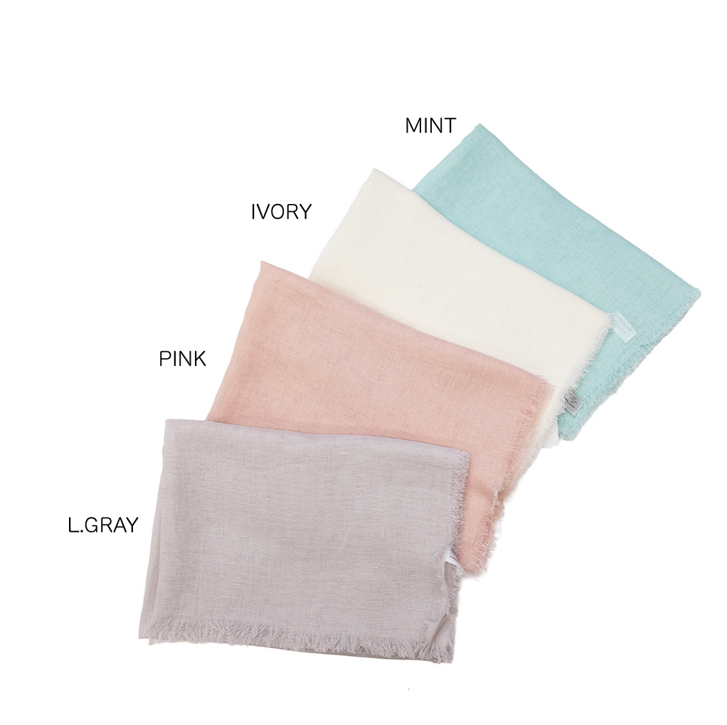 ふんわり柔らか綿麻ストール《UVケア》