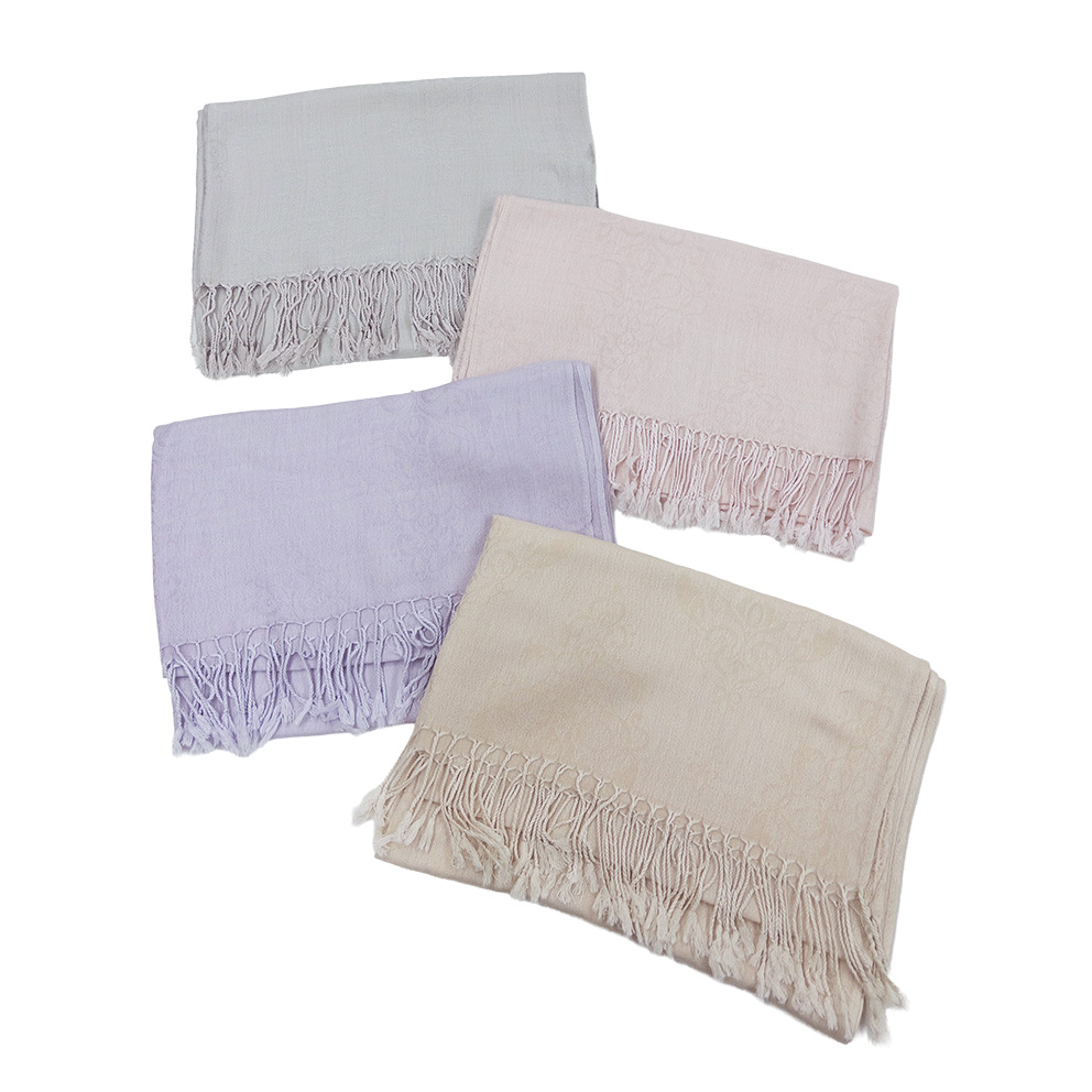 パステルカラーの薄手ダマスクJQストール《UVケア》