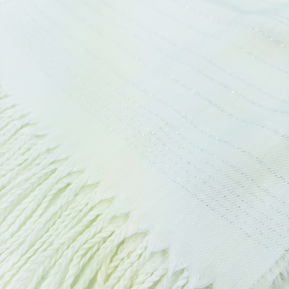 薄手ラメボーダーストール《UVケア》