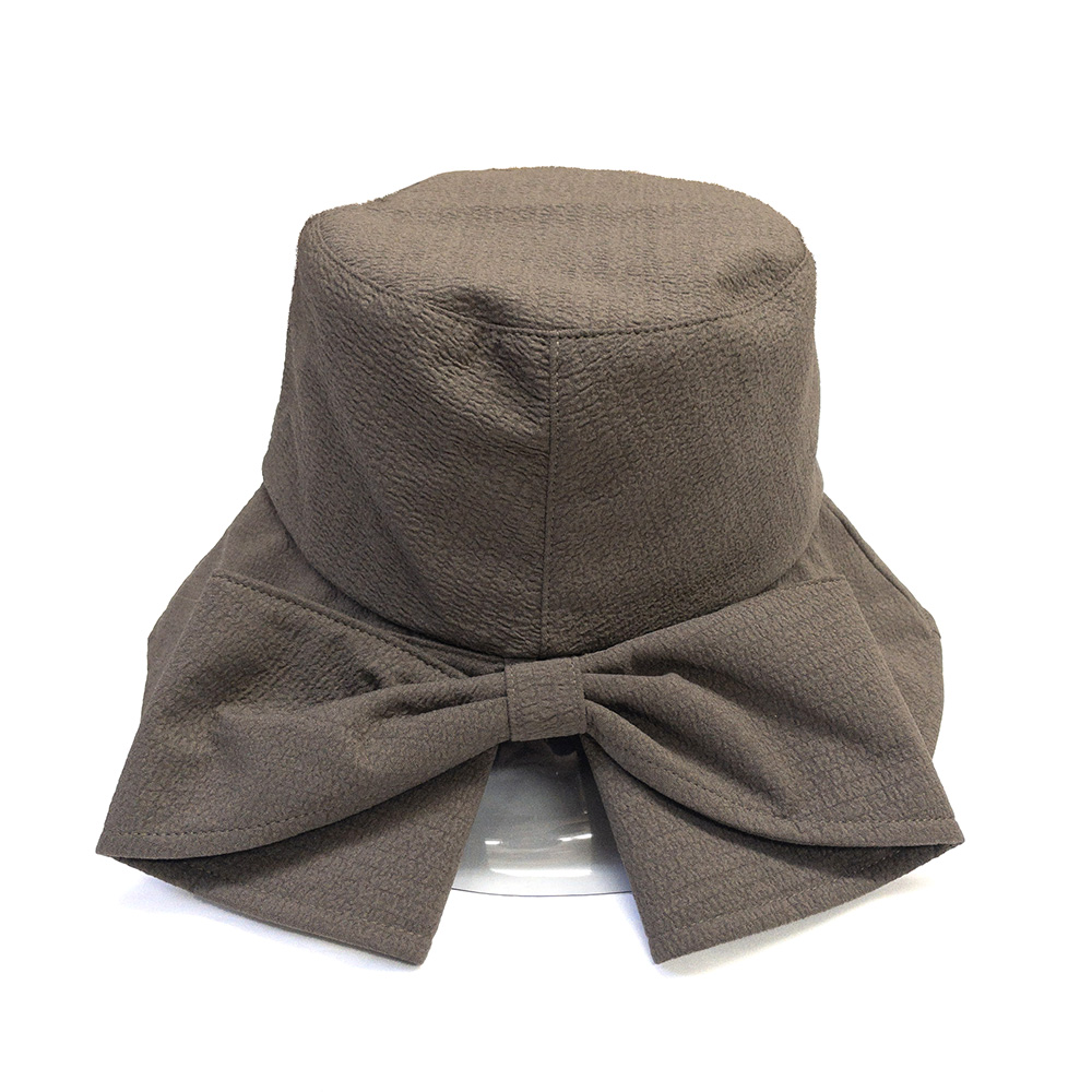 綿麻無地ストールとバックスリットハットのセット