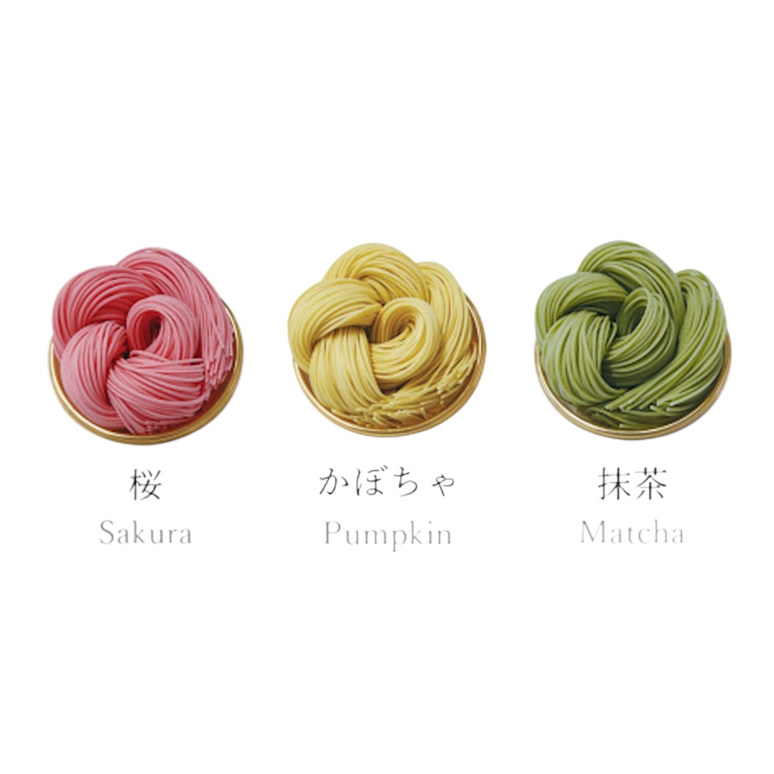 【お花のかたちの手延べ素麺】絲 3袋入（桜・抹茶・かぼちゃ）
