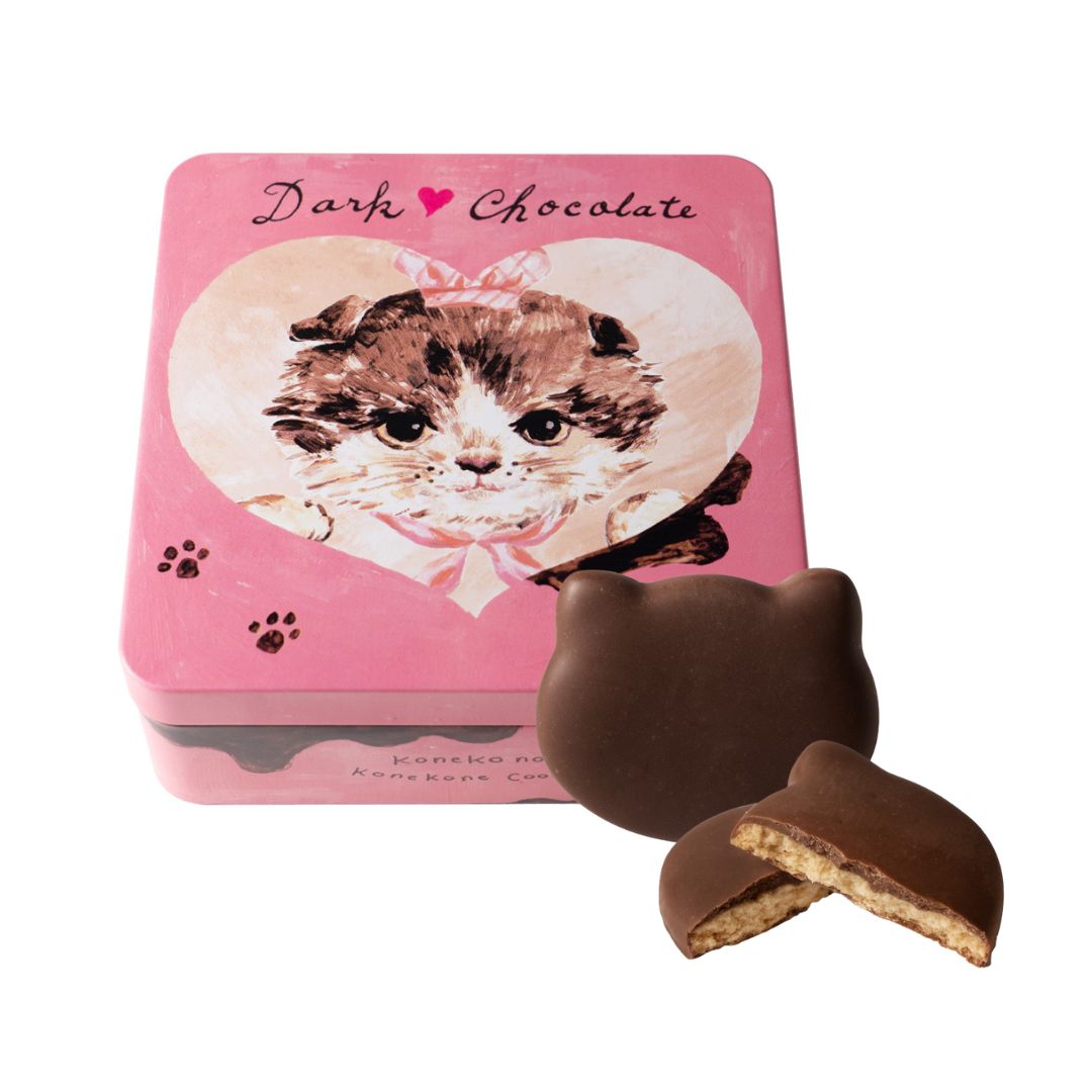 〈ボックス＋カーネーションセット〉ねこ好きなお母さんへ！コーヒーとクッキー缶のセット