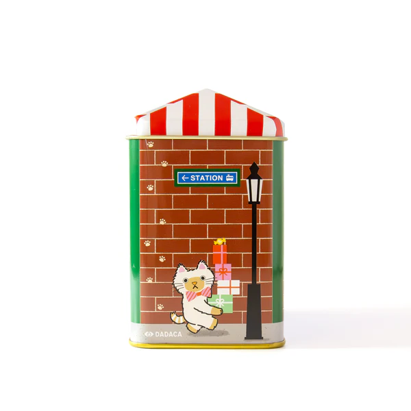 〈ボックス＋カーネーションセット〉ねこ好きなお母さんへ！コーヒーとクッキー缶のセット