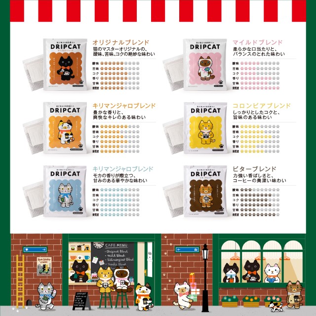 〈ボックス＋カーネーションセット〉ねこ好きなお母さんへ！コーヒーとクッキー缶のセット