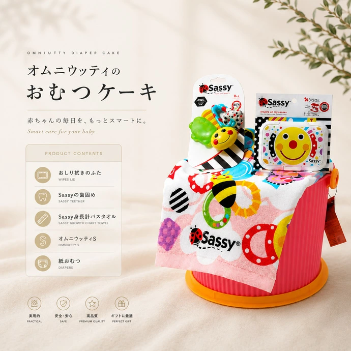 Sassy おむつケーキ オムニウッティ 出産祝い ラルフローレン ベビーソックス はらぺこあおむし くまのがっこう