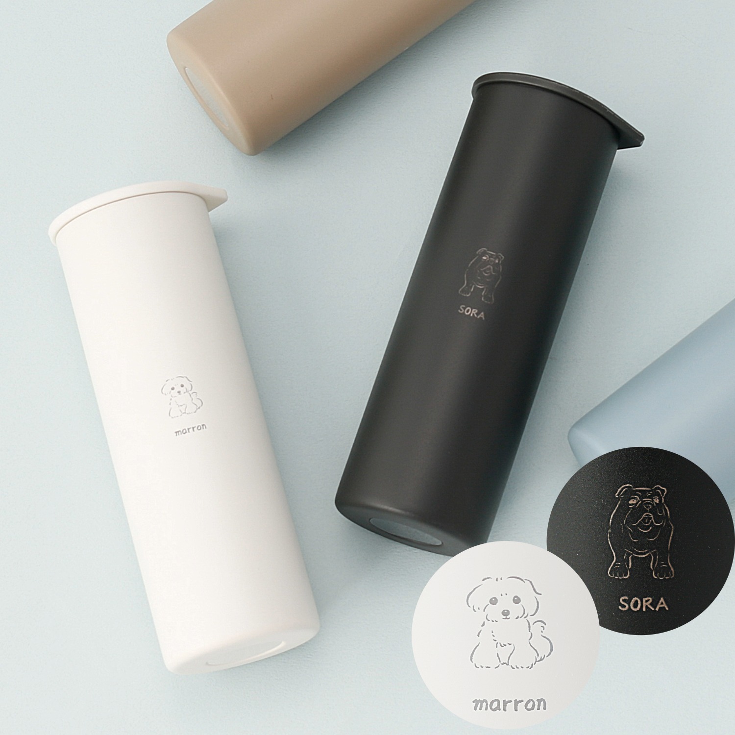 選べる犬種 ポータブルシリコン氷のう【名入れ】