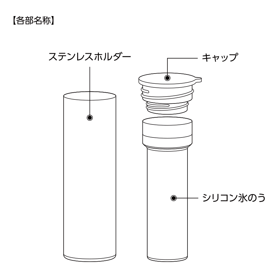 ポータブルシリコン氷のう【名入れ】