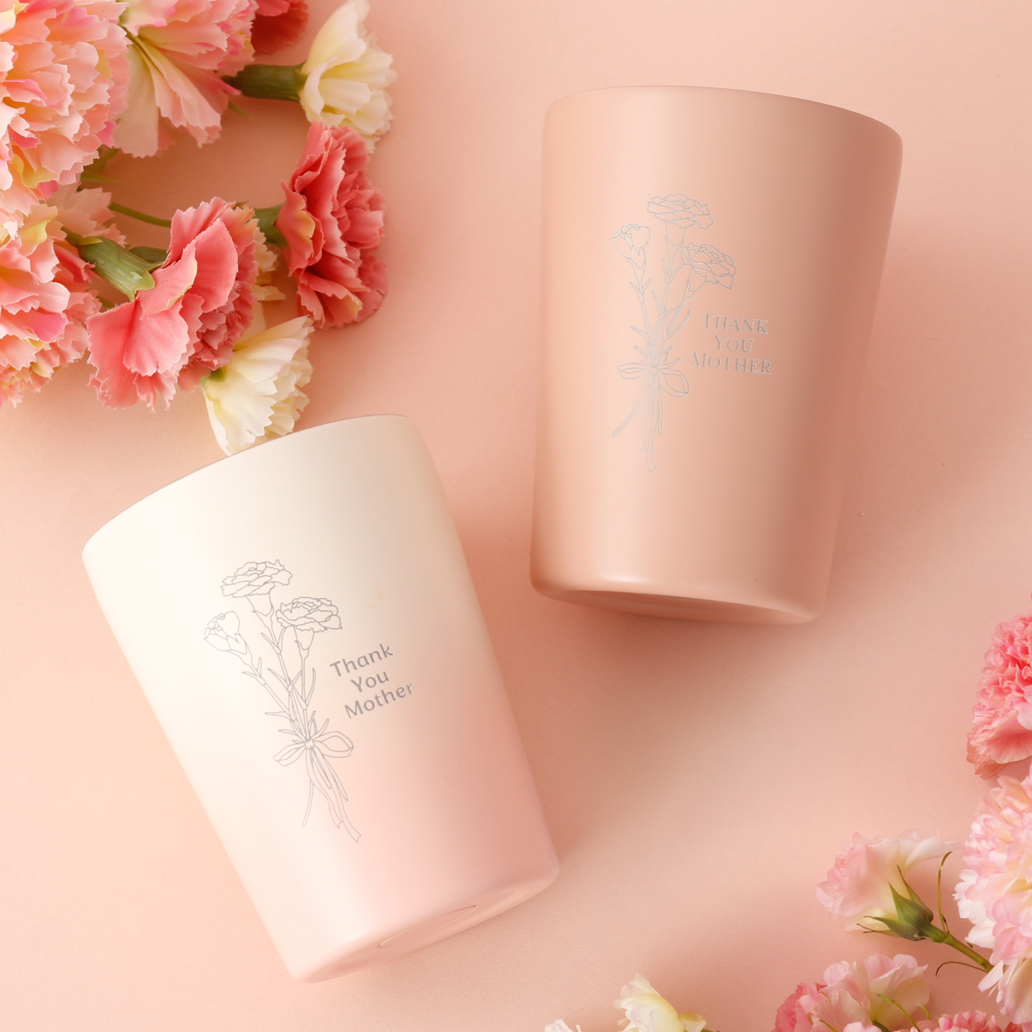 【BOXセット】母の日タンブラー&お花の今治ハンカチ