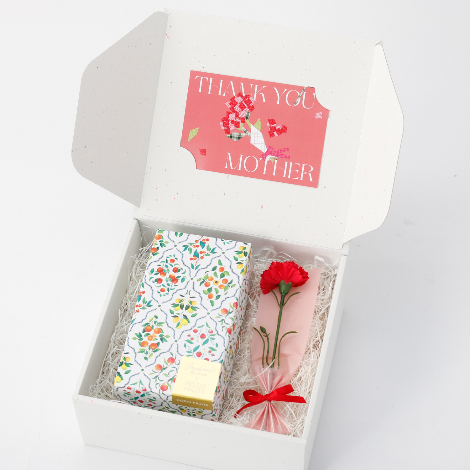 TANPおすすめ洋菓子とカーネーションのセット