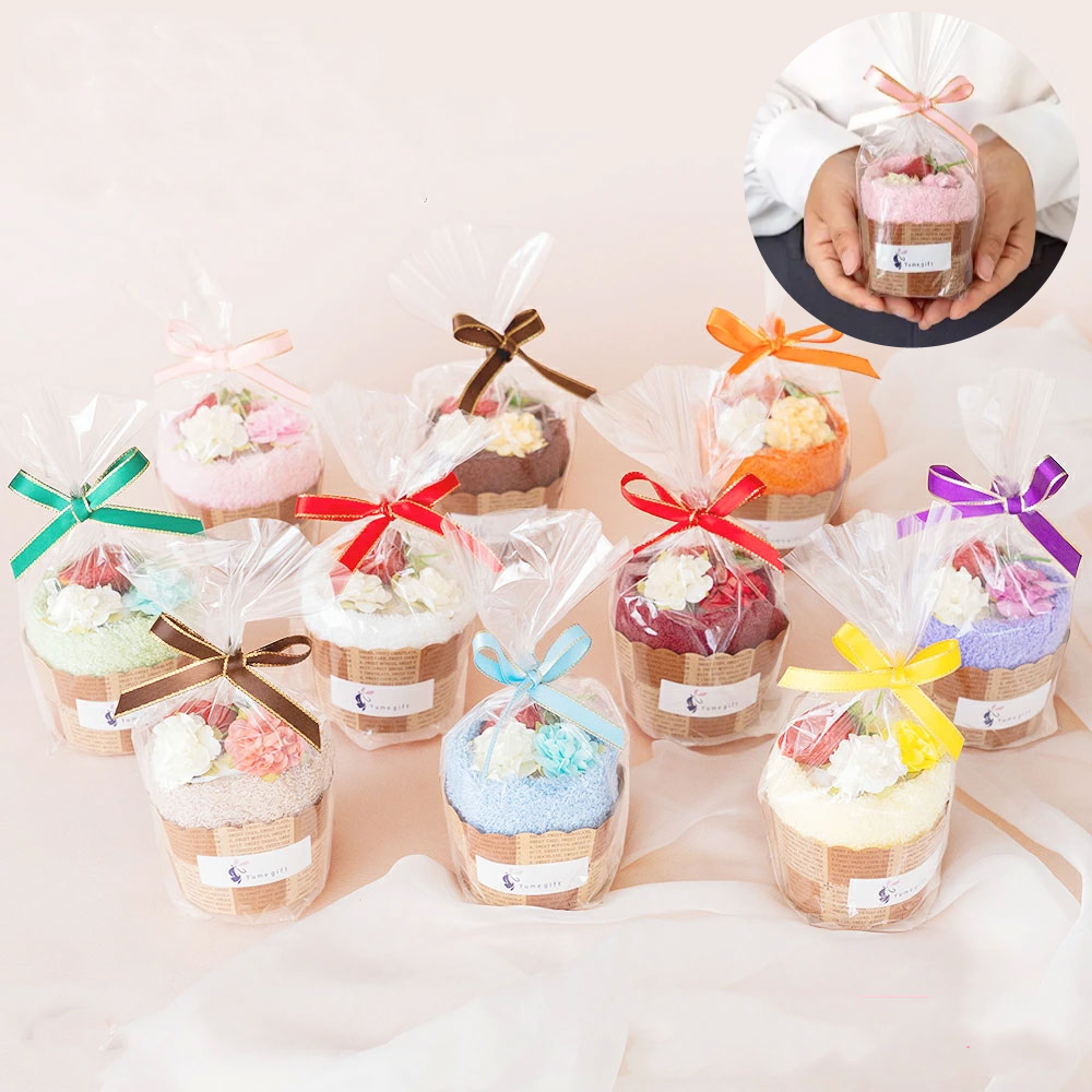 タオルケーキ マフィン ハンカチ 日本製泉州タオル | Yumegift
