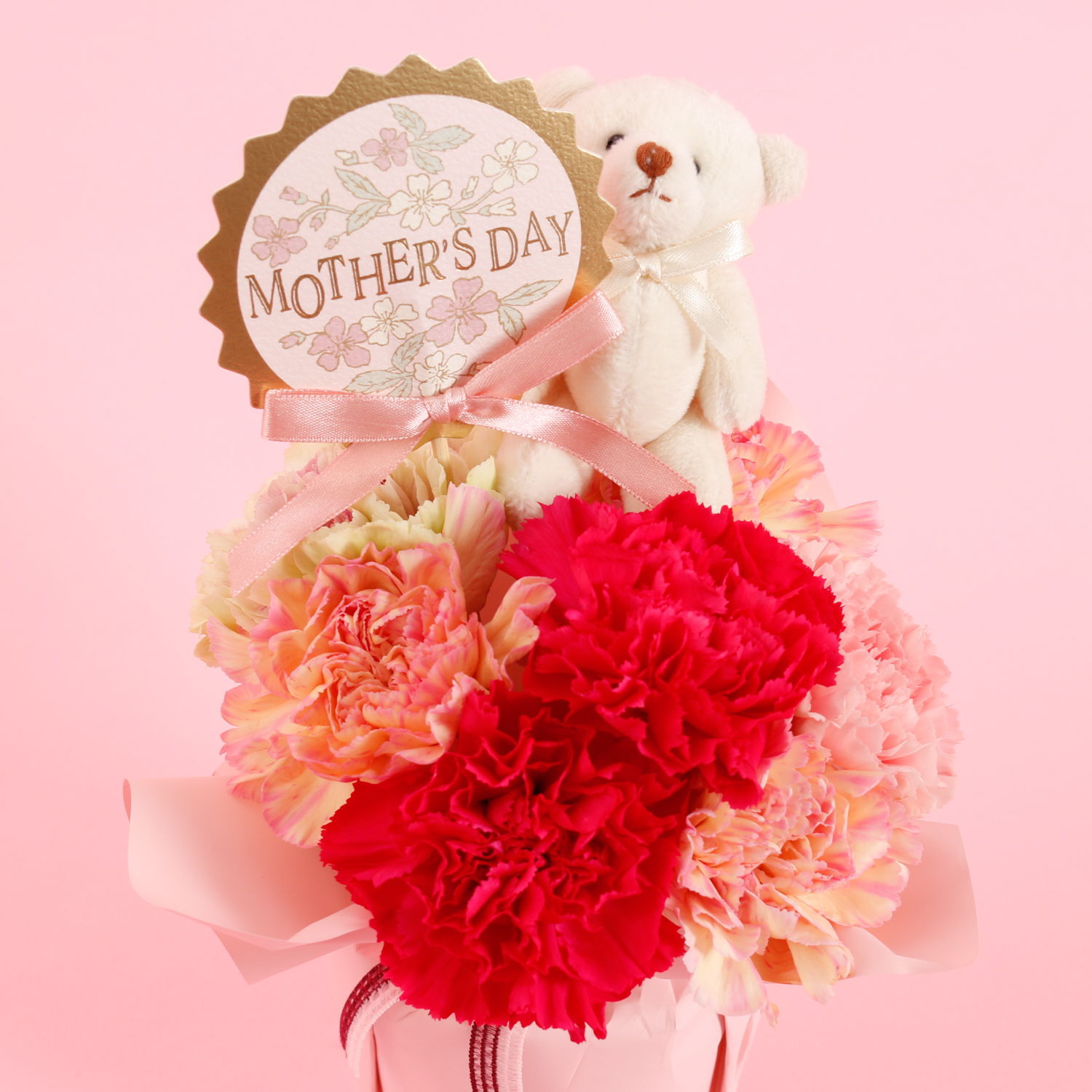 【Mother's DAY】選べる母の日限定生花＆オリジナルバスボム9個入り