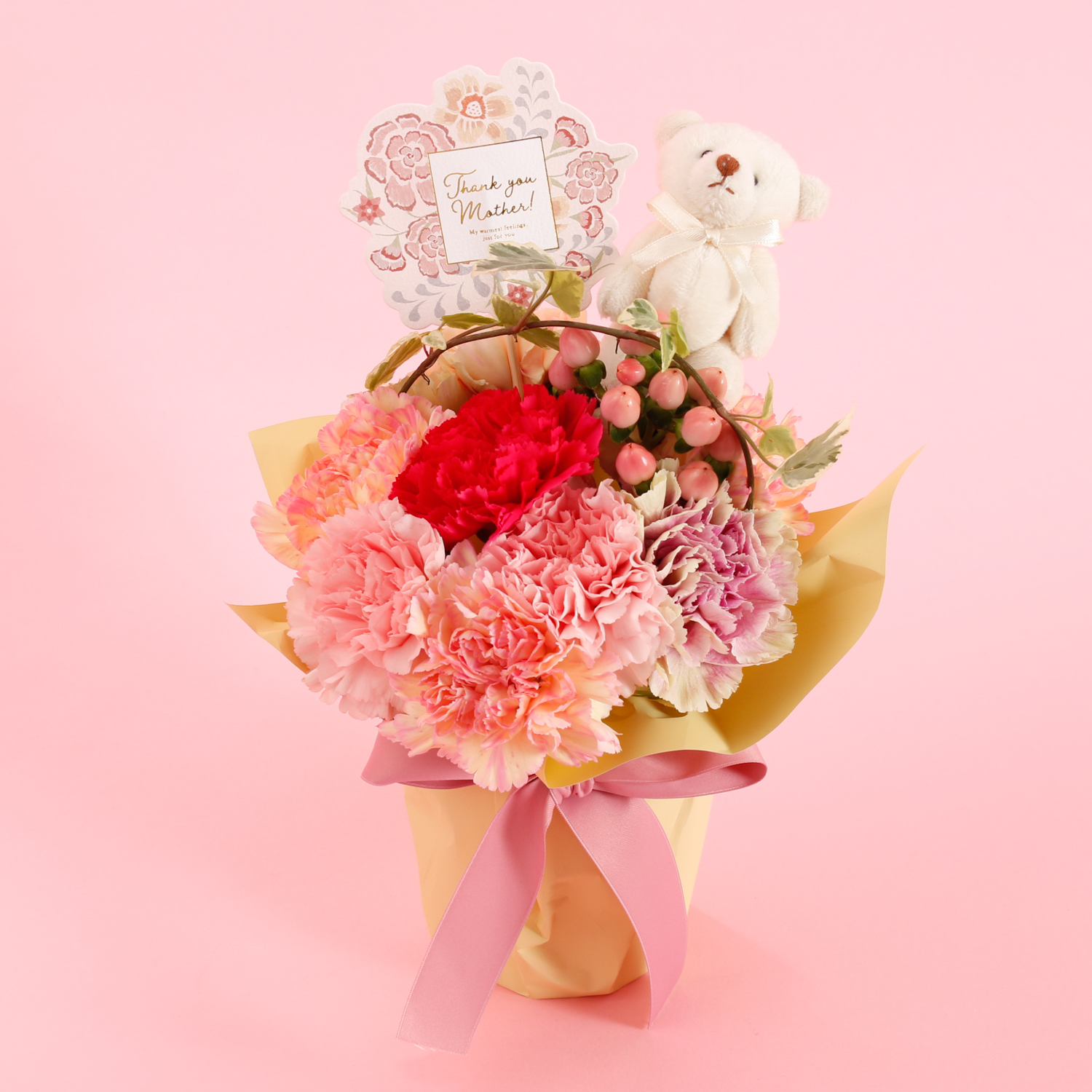 【Mother's DAY】選べる母の日限定生花＆オリジナルバスボム9個入り