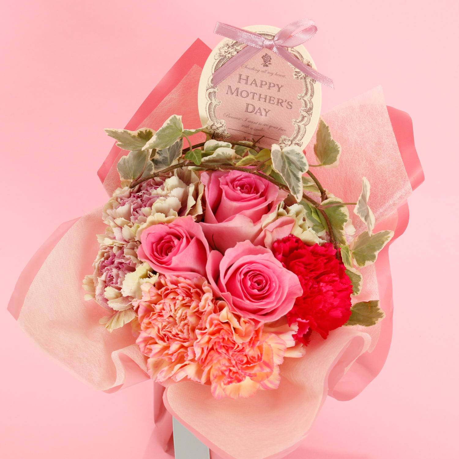 【Mother's DAY】選べる母の日限定生花＆オリジナルバスボム9個入り