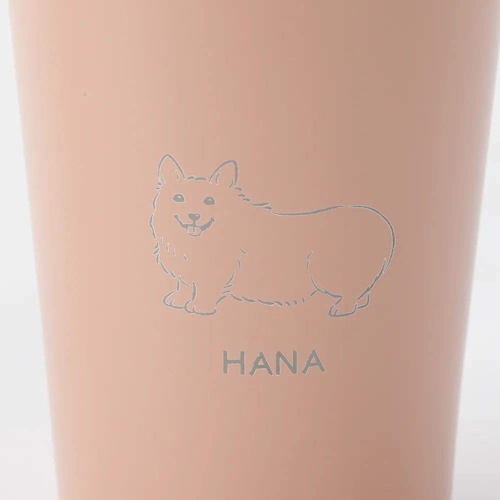 【BOXペアセット】選べる犬19種 ステンレスサーモタンブラー380ml  名入れ