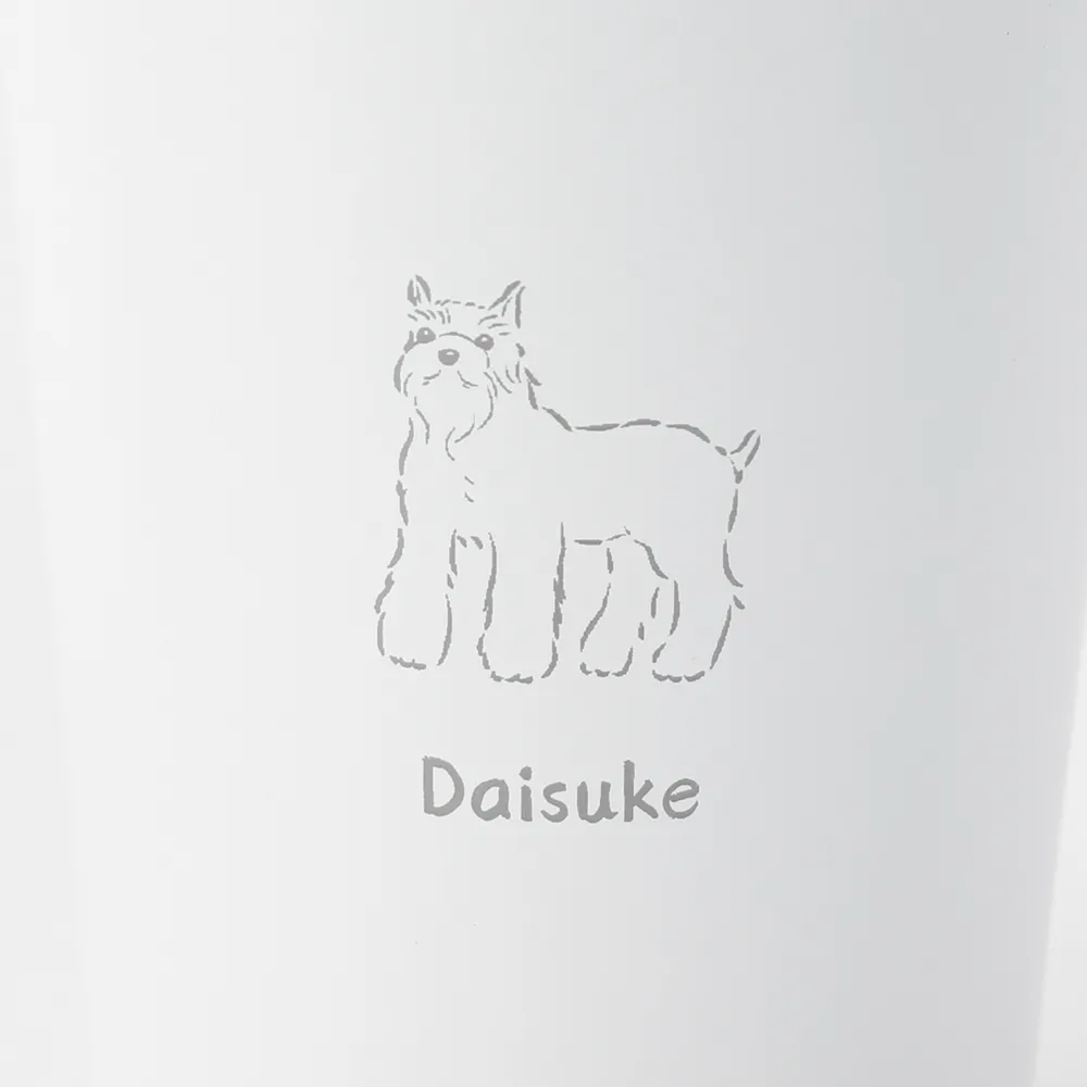 【BOXペアセット】選べる犬19種 ステンレスサーモタンブラー380ml  名入れ