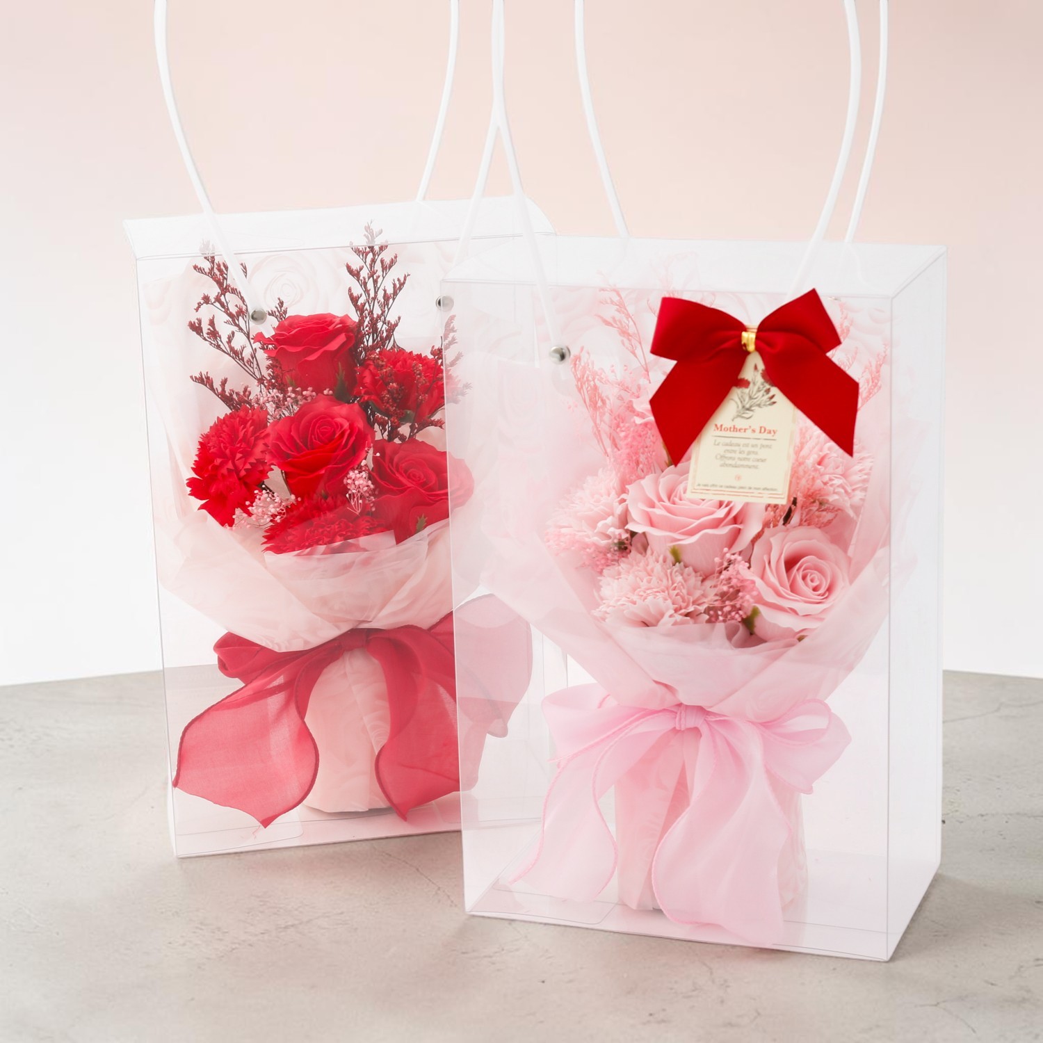 母の日限定 Mother's day タグ付き ソープフラワーブーケ