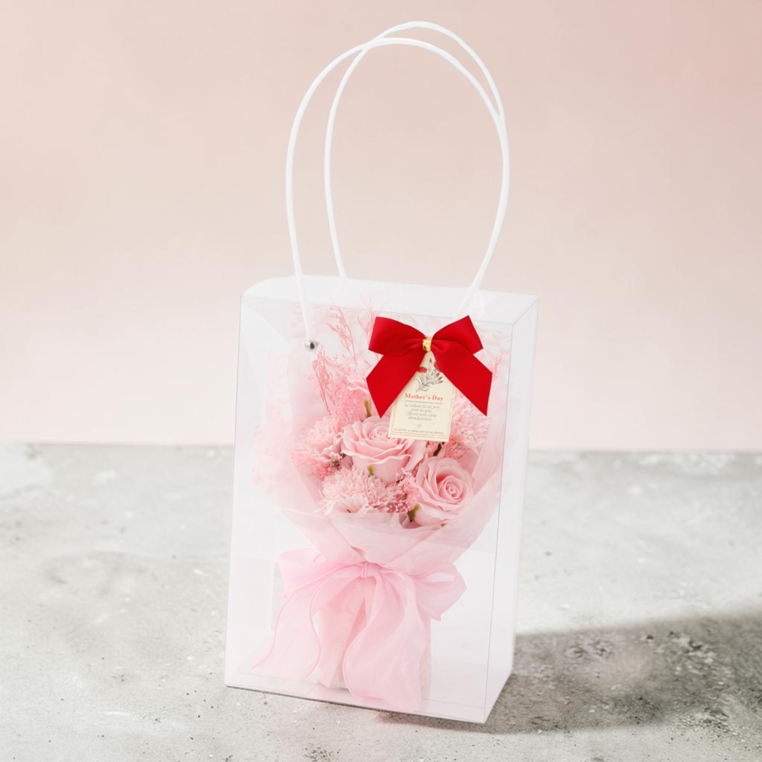 母の日限定 Mother's day タグ付き ソープフラワーブーケ