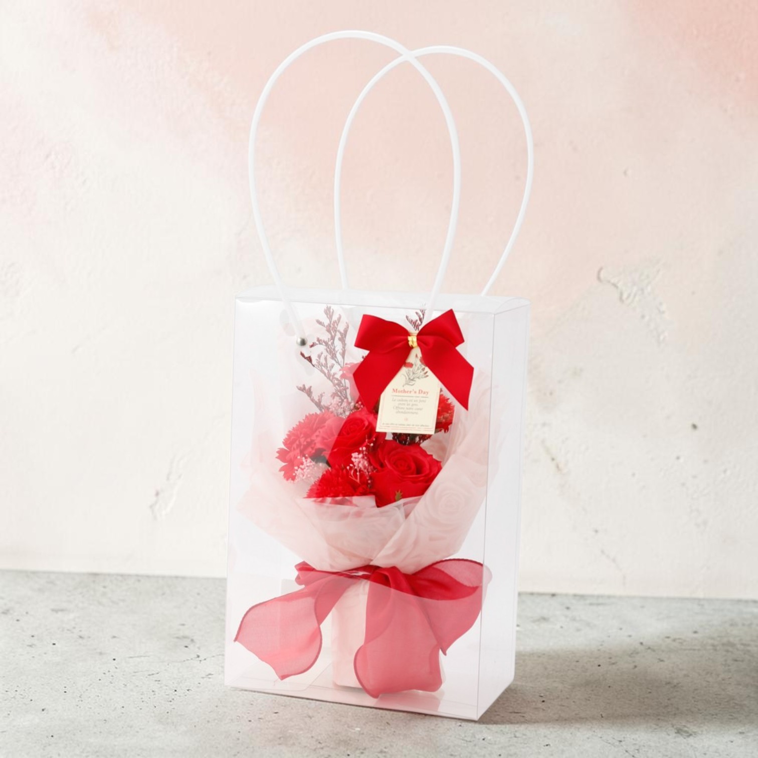 母の日限定 Mother's day タグ付き ソープフラワーブーケ