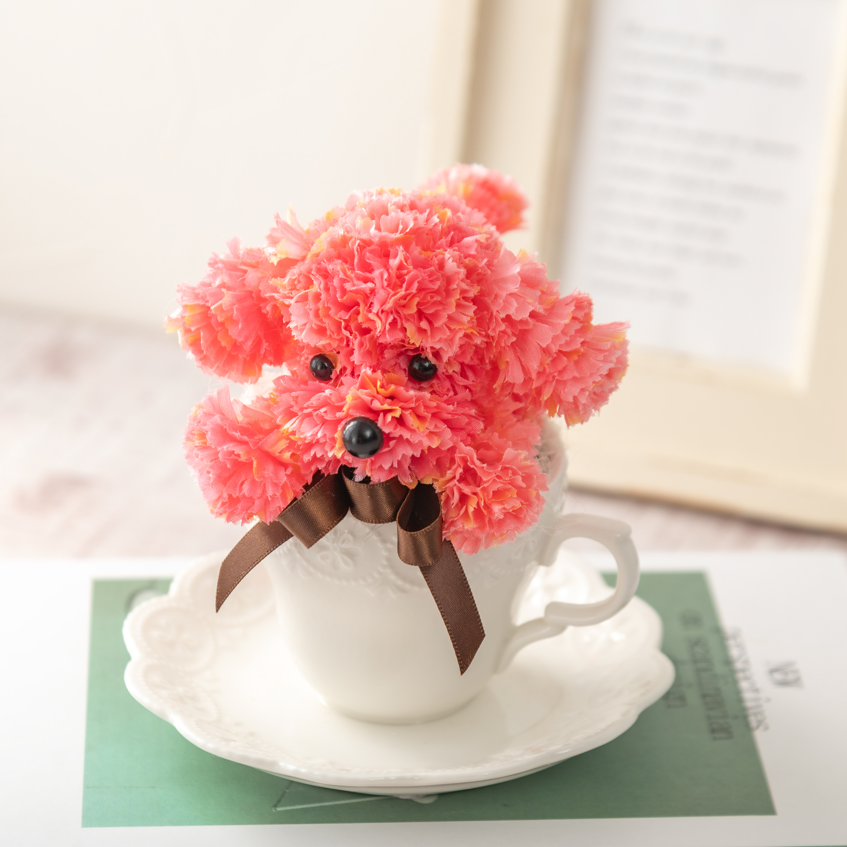 母の日ギフトに！ティーカッププードルのインテリアとママ柄キャンディのセット