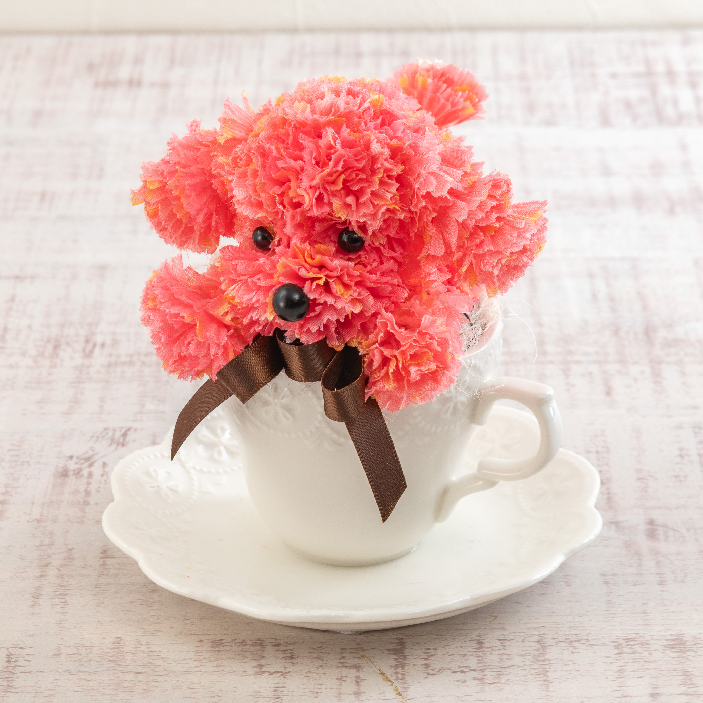 母の日ギフトに！ティーカッププードルのインテリアとママ柄キャンディのセット