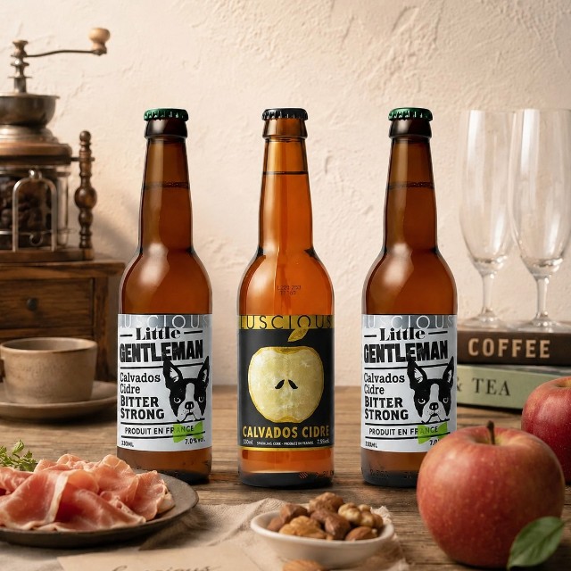 ビール好きな方へおすすめ！りんごのブランデーを使用したラシャス飲み比べ2種の3本セット
