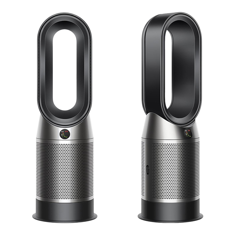 【1台3役の扇風機で一年中快適に】Purifier Hot + Cool 空気清浄機能付ファンヒーター ブラック／ニッケル