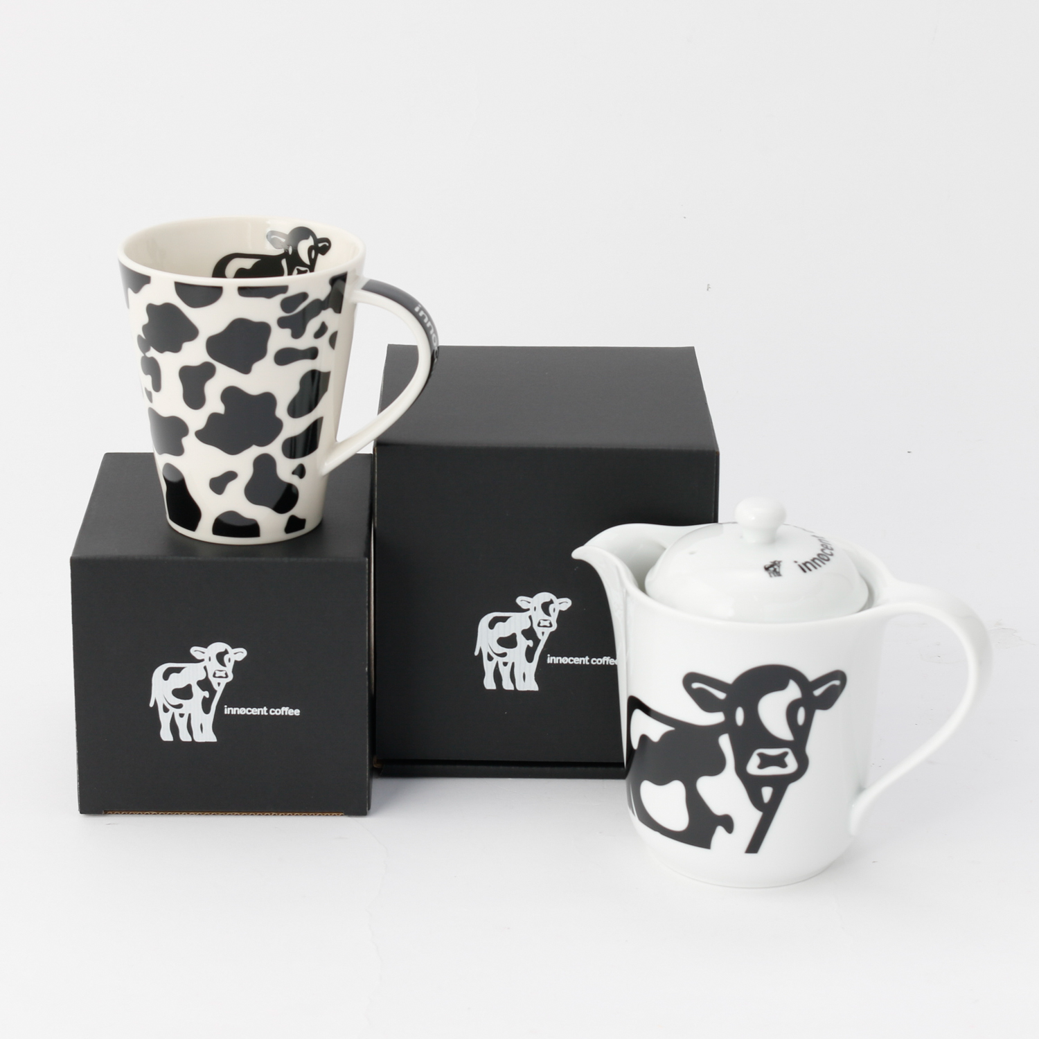 牛柄がかわいい！MilkBrewPot＆Magセット