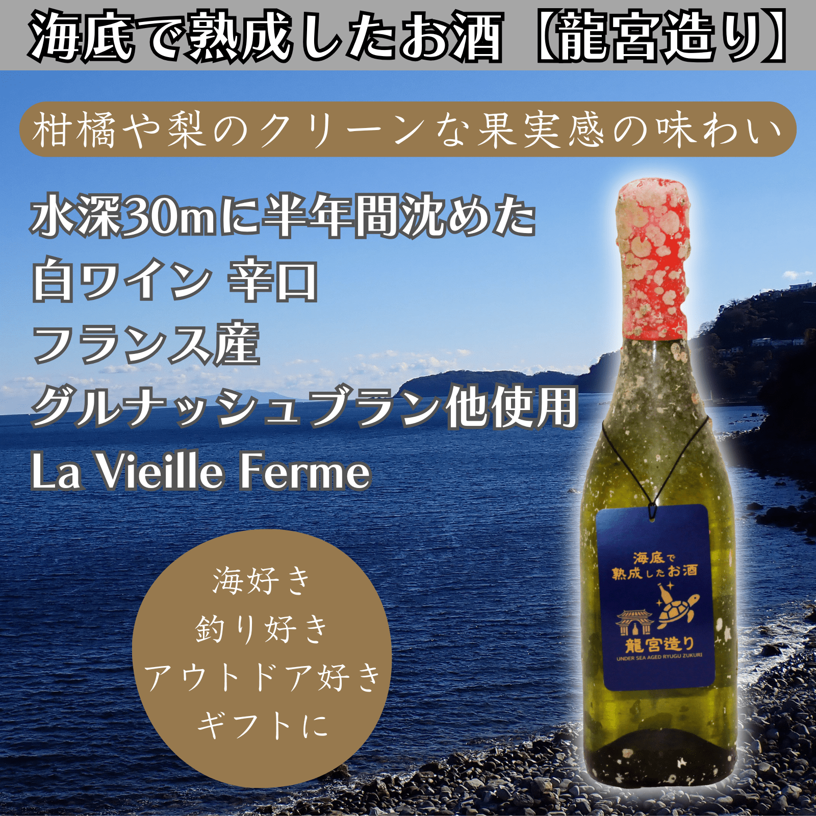 【柑橘や梨のクリーンな果実感の味わい】 フランス産グルナッシュブラン他 白ワイン 辛口 La Vielle Ferme