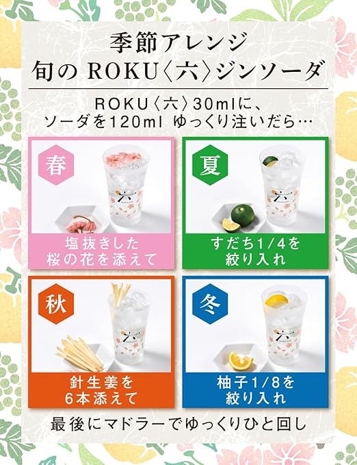 ジャパニーズクラフトジン　ROKU（六）
