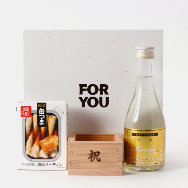 ハレの日に贈るお祝いギフト！吉野杉香る一合枡＆選べる日本酒と缶つまのセット
