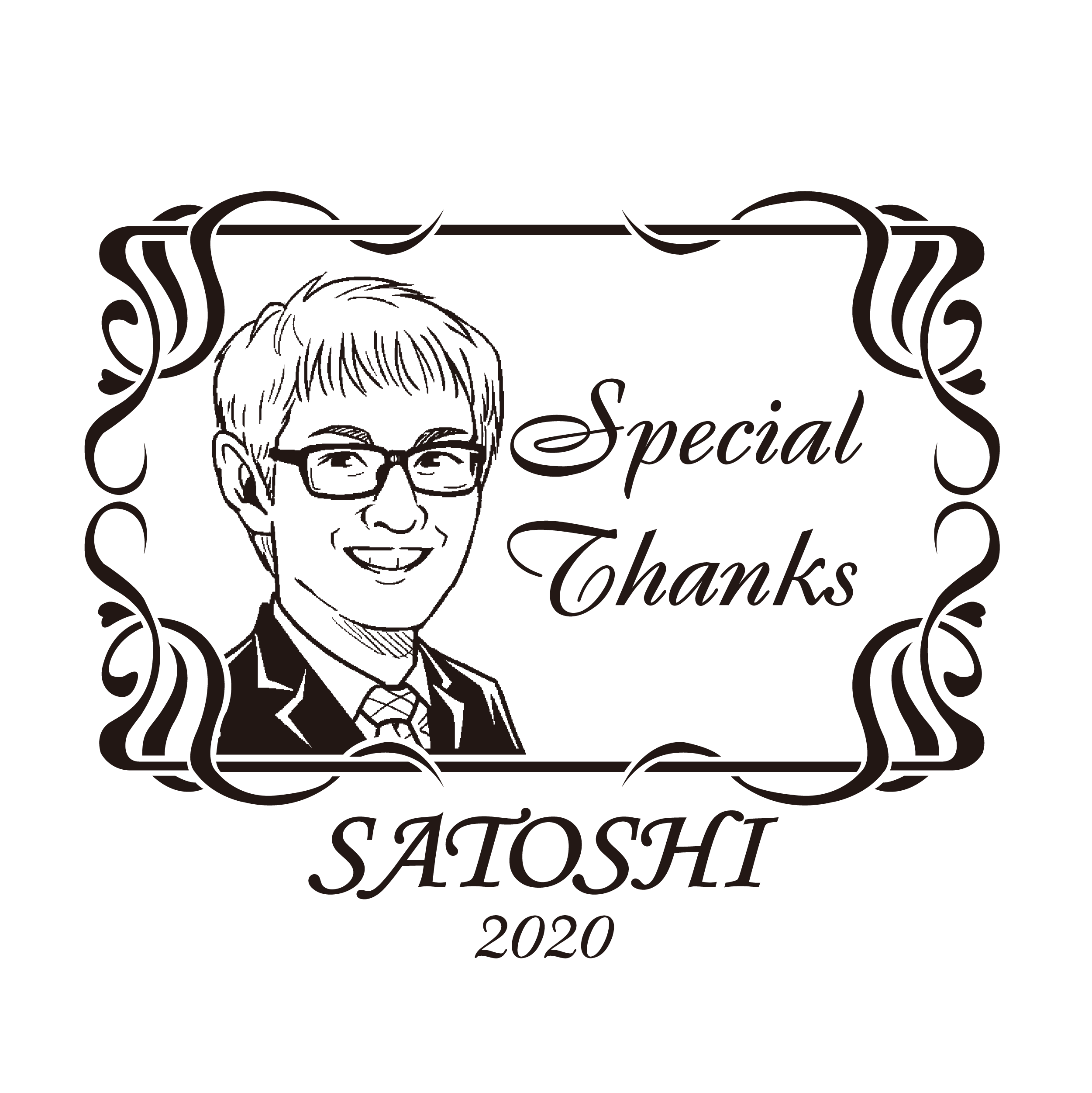 似顔絵名入れ　サントリー 角瓶 700ml