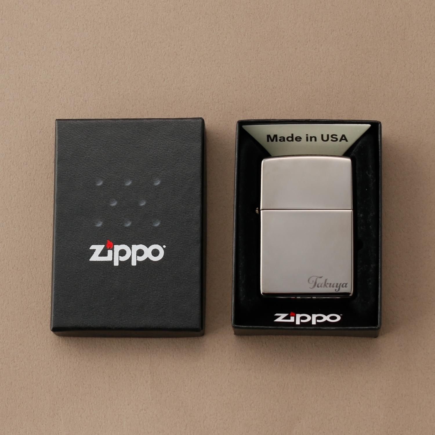 ZIPPO BLACK ICE / ブラックアイス【名入れ】