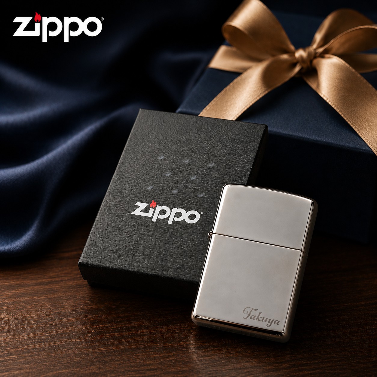 ZIPPO BLACK ICE / ブラックアイス【名入れ】