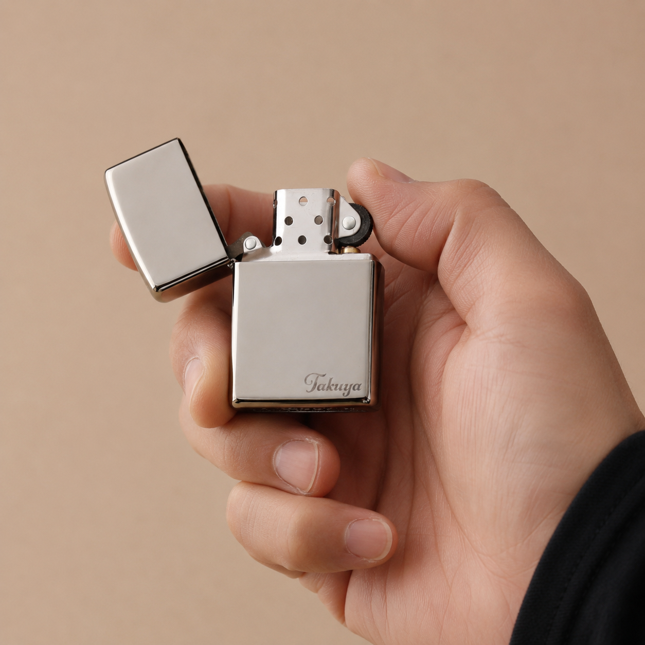 ZIPPO BLACK ICE / ブラックアイス【名入れ】