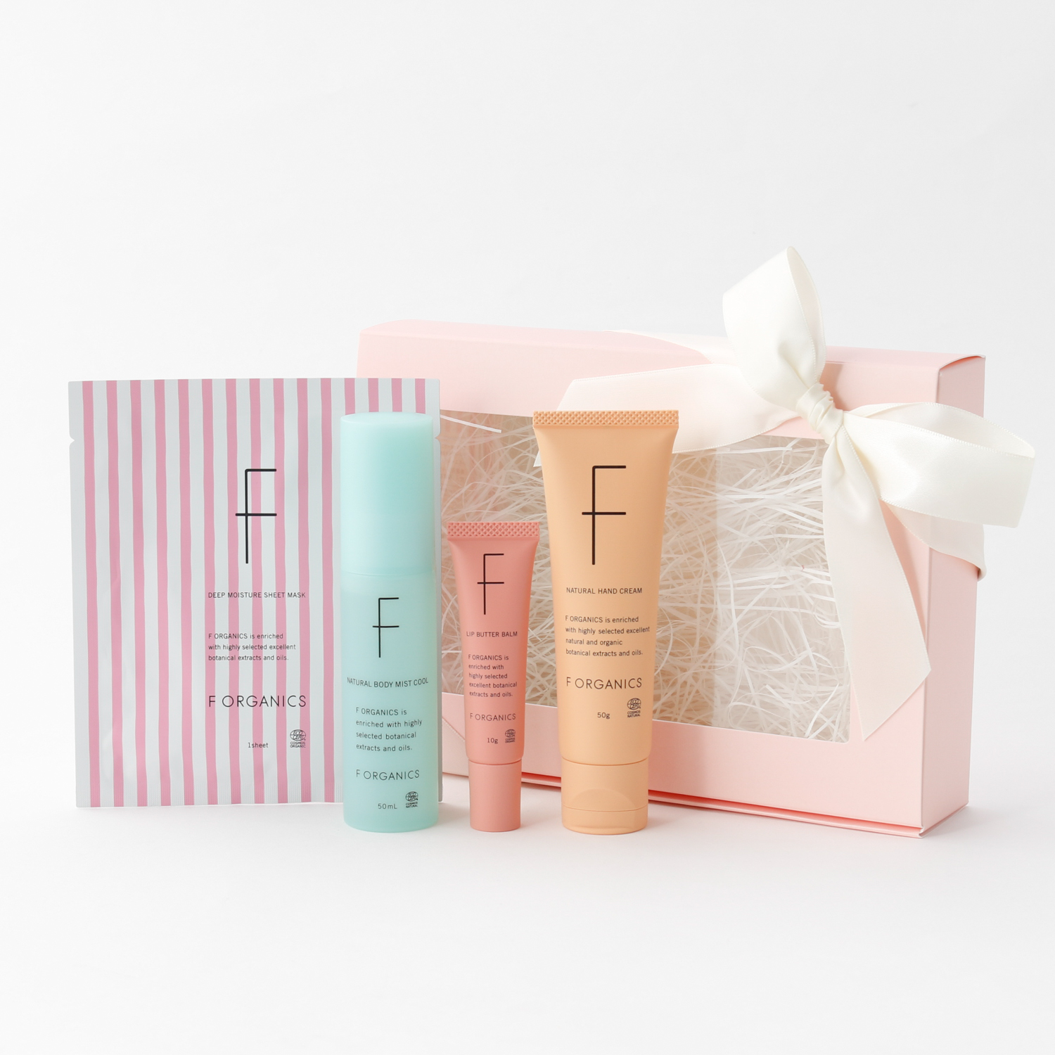 【蛯原友里×F ORGANICS】癒しのアロマで全身潤う・贅沢スキンケア4点セット